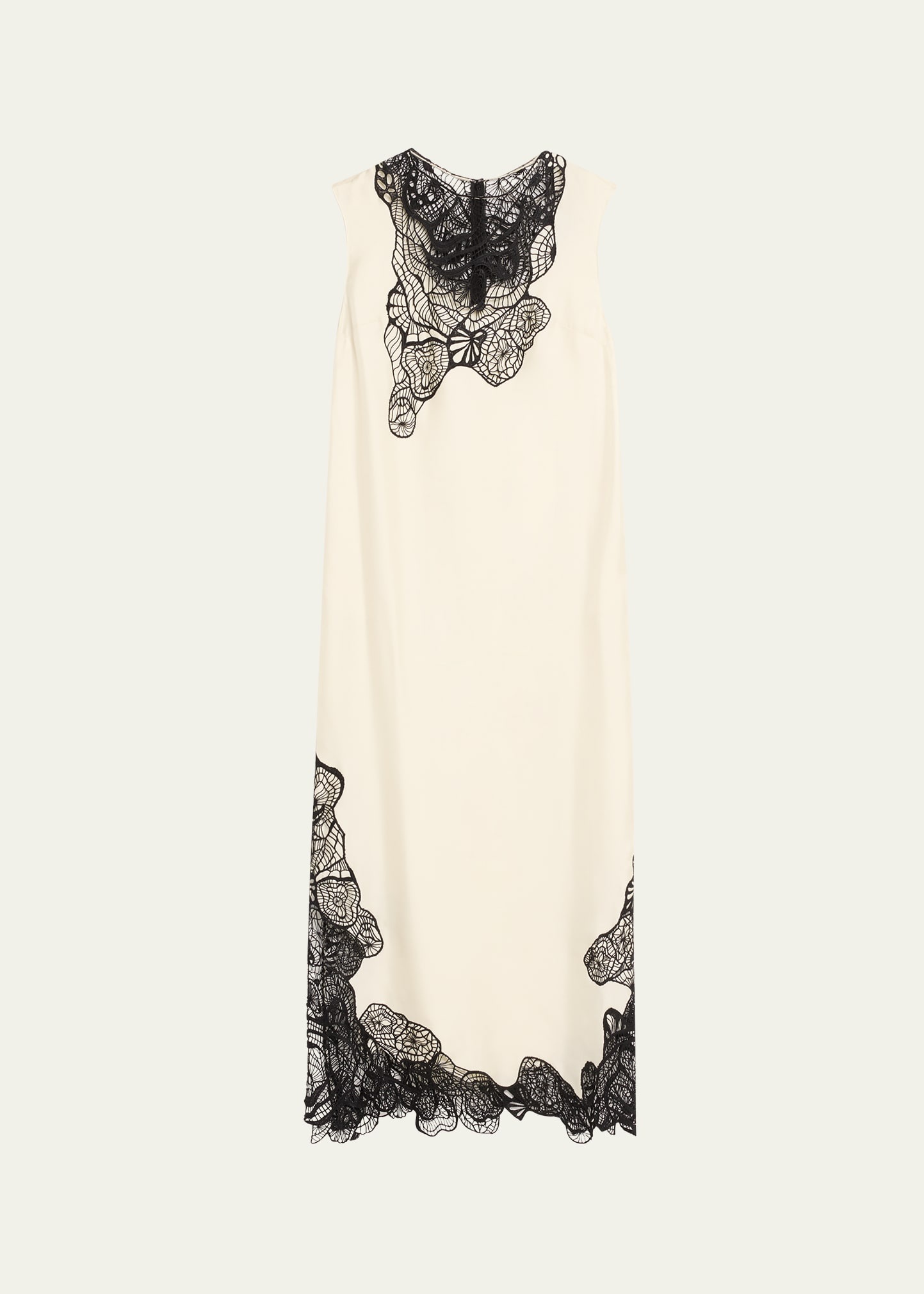Uma Sleeveless Lace-Embellished Maxi Dress - 1