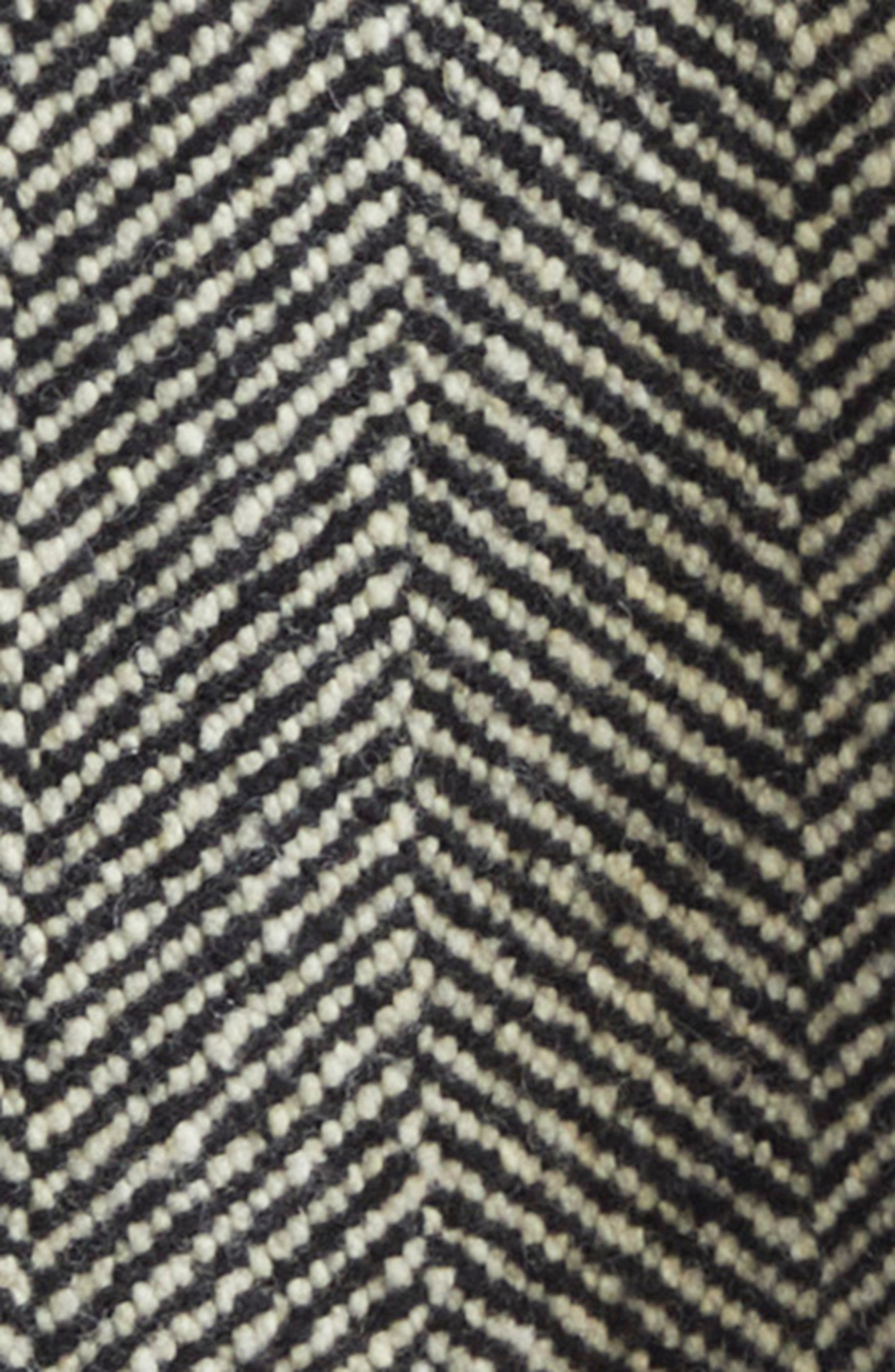 Jil Sander Contrast Trim Wool Blend Herringbone Jacket in Military Speckle at Nordstrom - 6