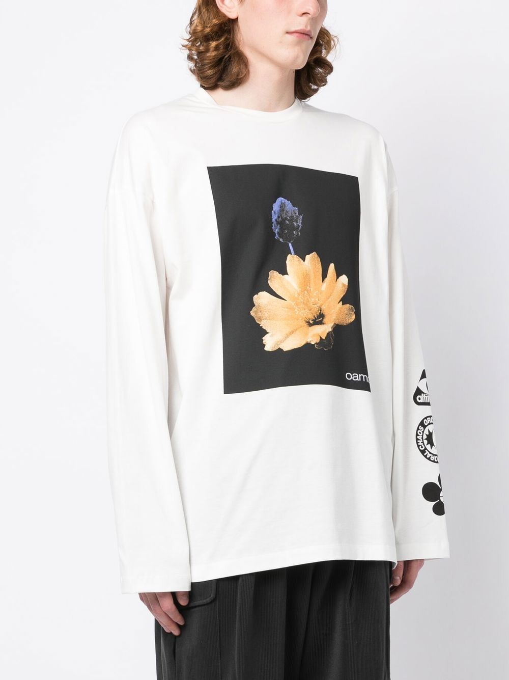 graphic-print long-sleeved T-shirt - 3