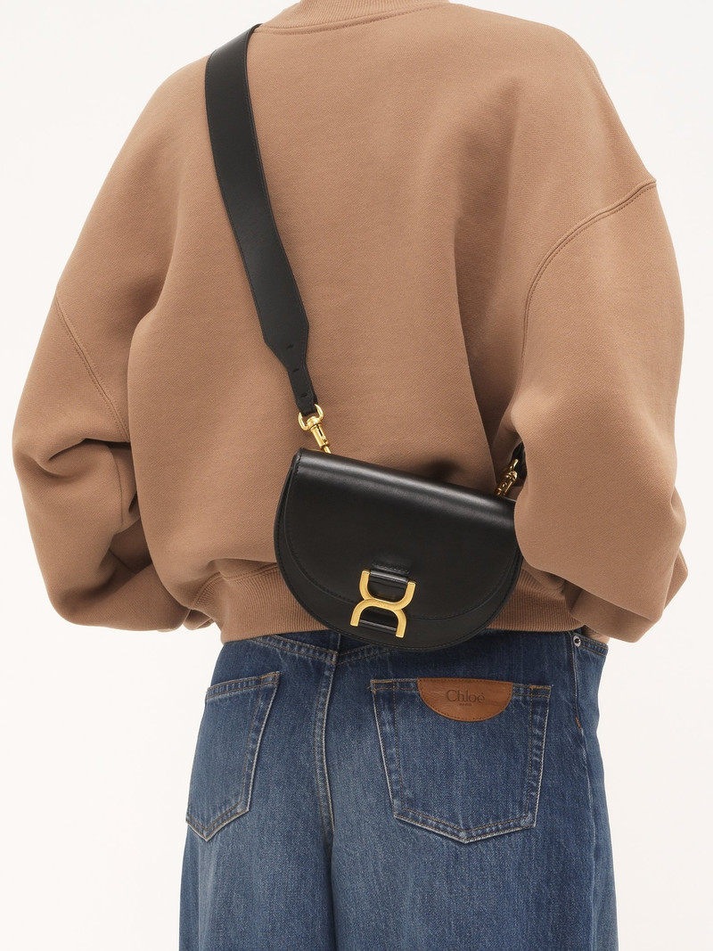 Chloé MINI MARCIE FLAP BAG IN SHINY LEATHER outlook