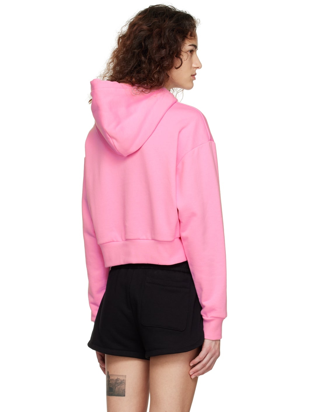 Pink Embroidered Hoodie - 3