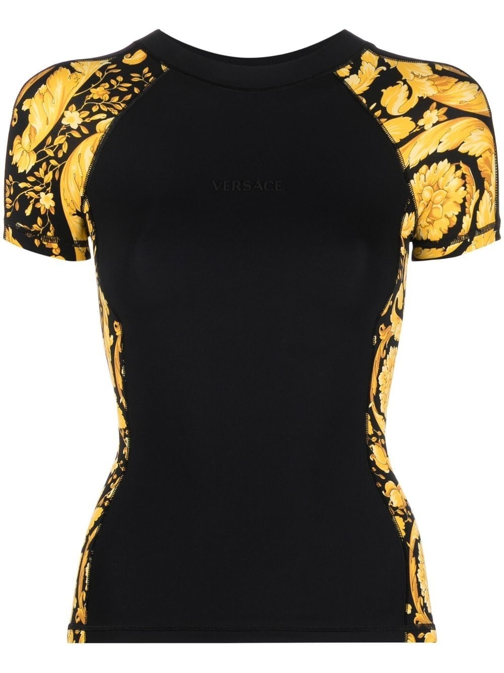 baroque-print T-shirt - 1