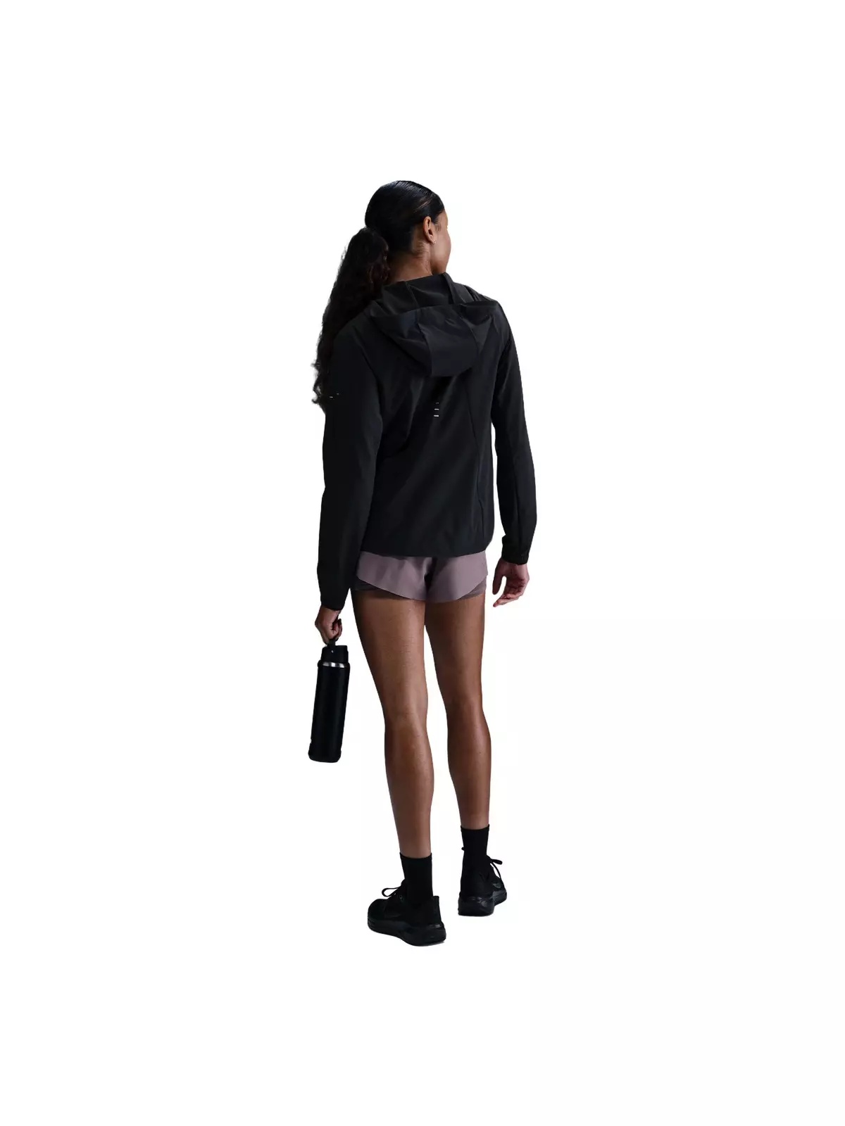 Women's Swift repel Packable Running Jacket -Black - 5