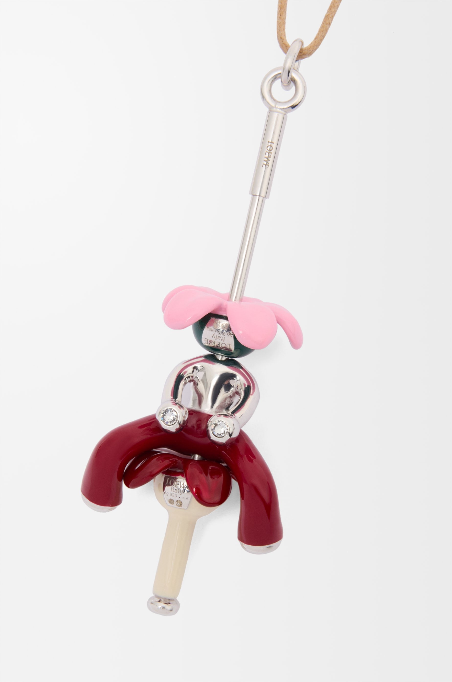 Flower Seat pendant in sterling silver - 4