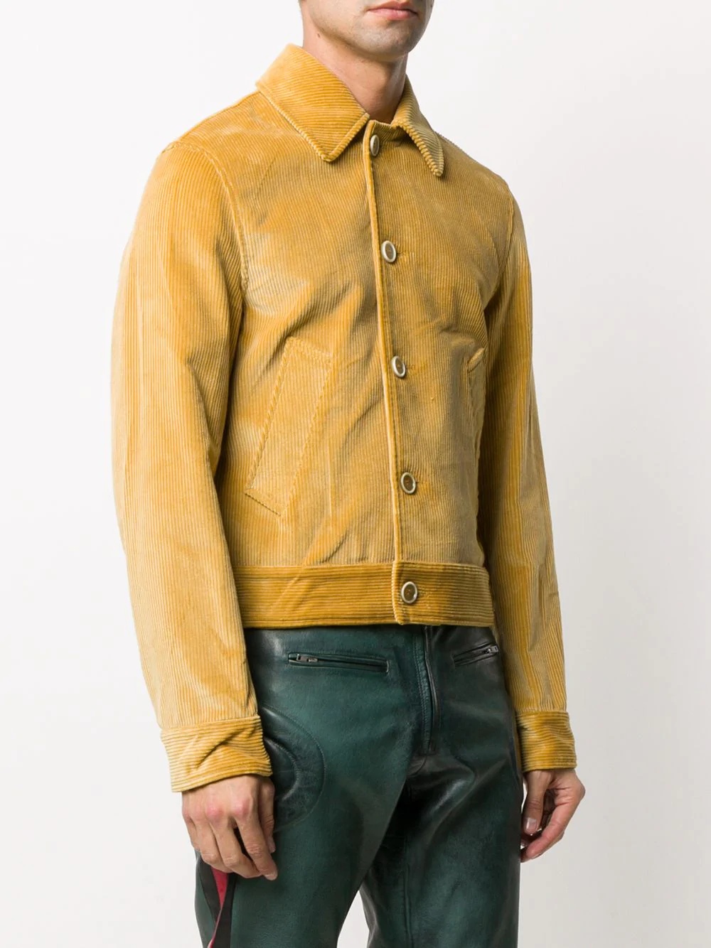 corduroy fitted jacket - 3