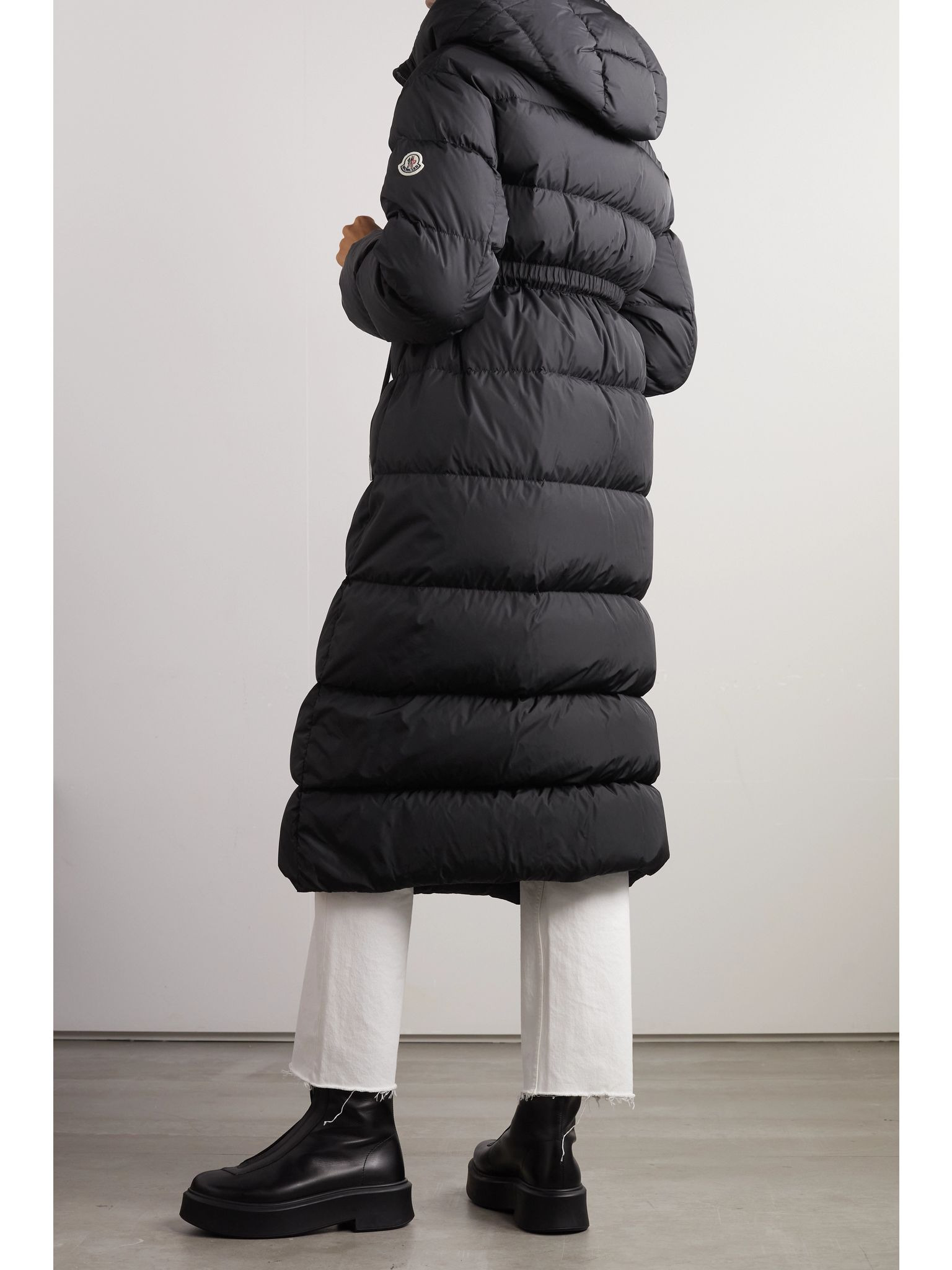 Bondree quilted shell down hooded coat Black - 4