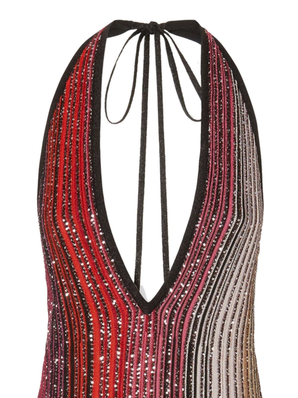 striped midi dress - 2