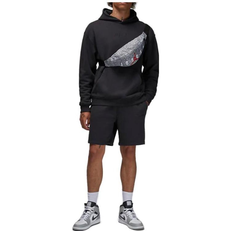 Air Jordan Wordmark Fleece Hoodie 'Black' FJ1967-045 - 3