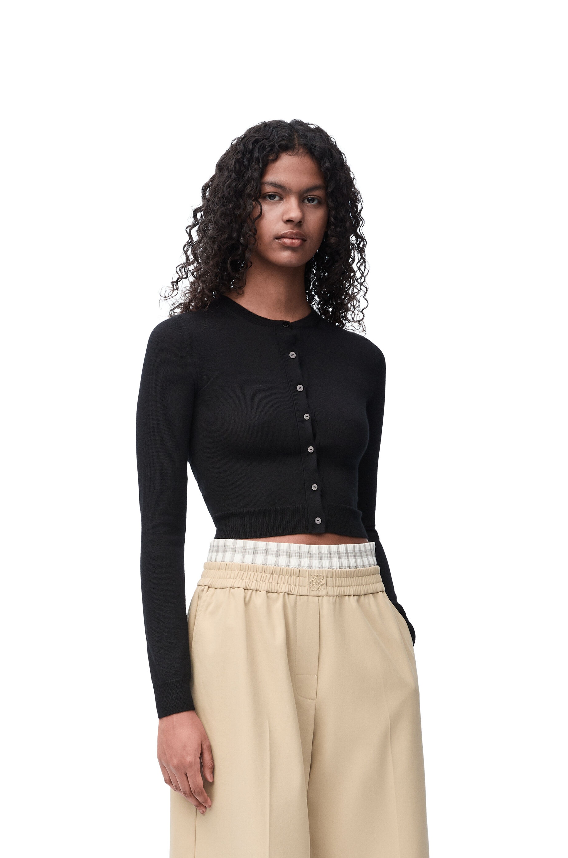 Draped cardigan in cashmere and silk - 3