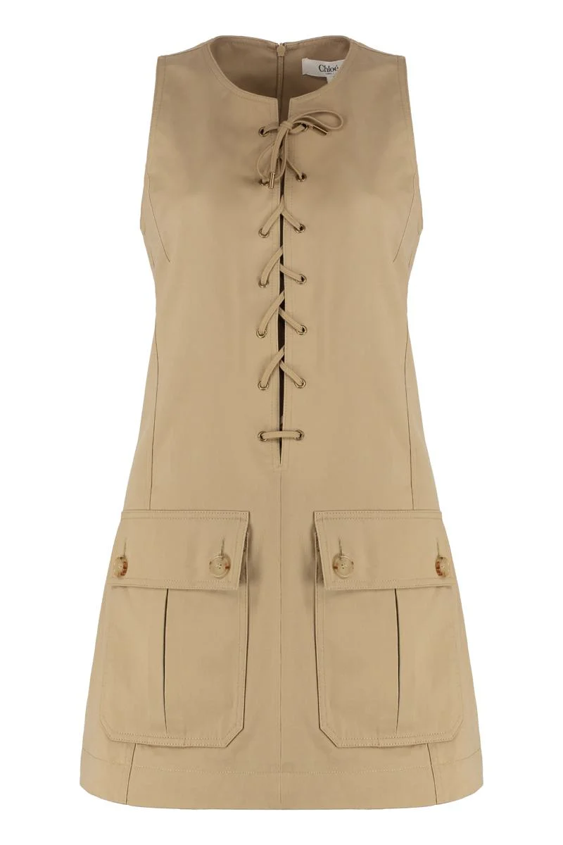 Chloé Cotton Satin Dress - 1