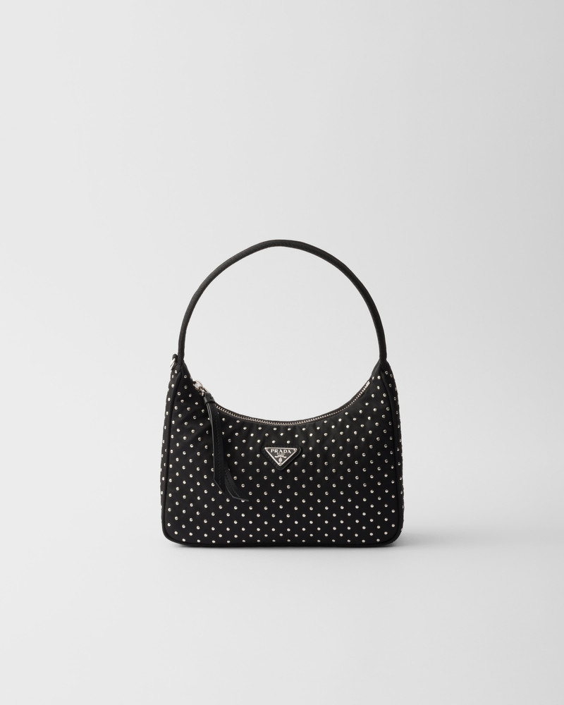 Prada Re-Edition Re-Nylon mini bag with studs - 1