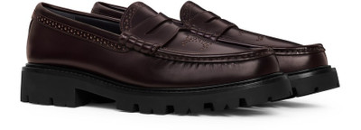 CELINE Margaret brogue loafer with Triomphe perforated in polished bullskin outlook