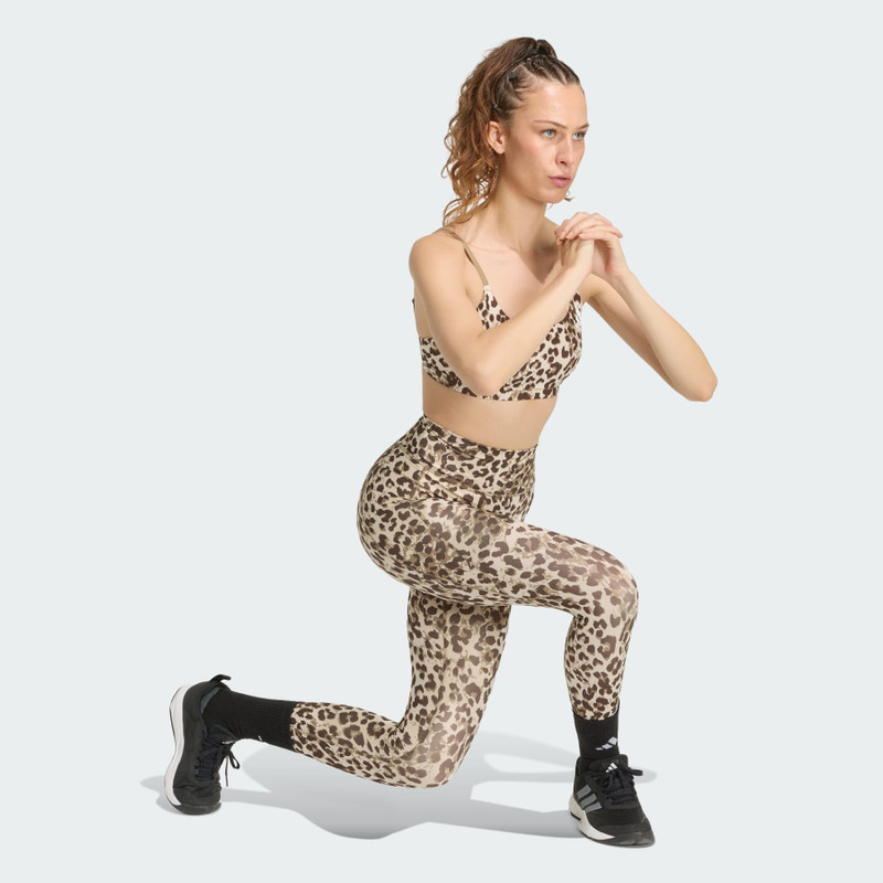 Optime Essentials 3-Stripes Leopard 7/8 Leggings 4
