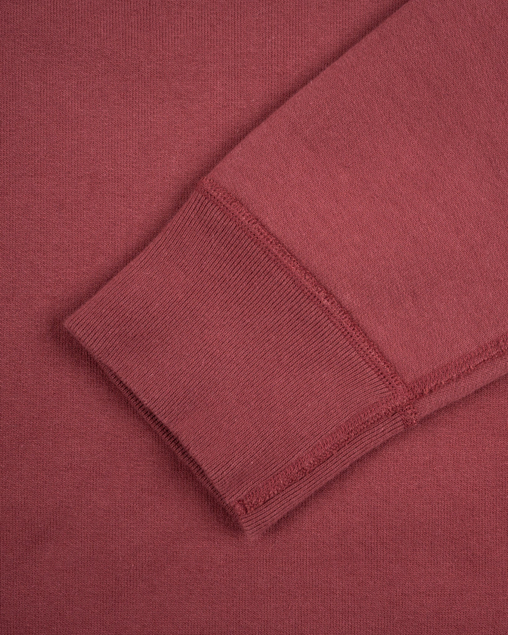 IHSW-49-BUR 14oz Ultra Heavyweight Loopwheel Cotton Hoodie - Burgundy - 9