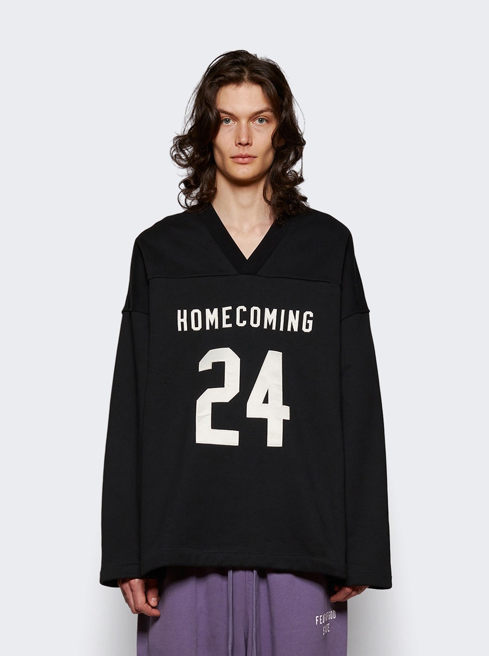 ESSENTIALS Heavy Fleece Hockey Jersey Black | thewebster
