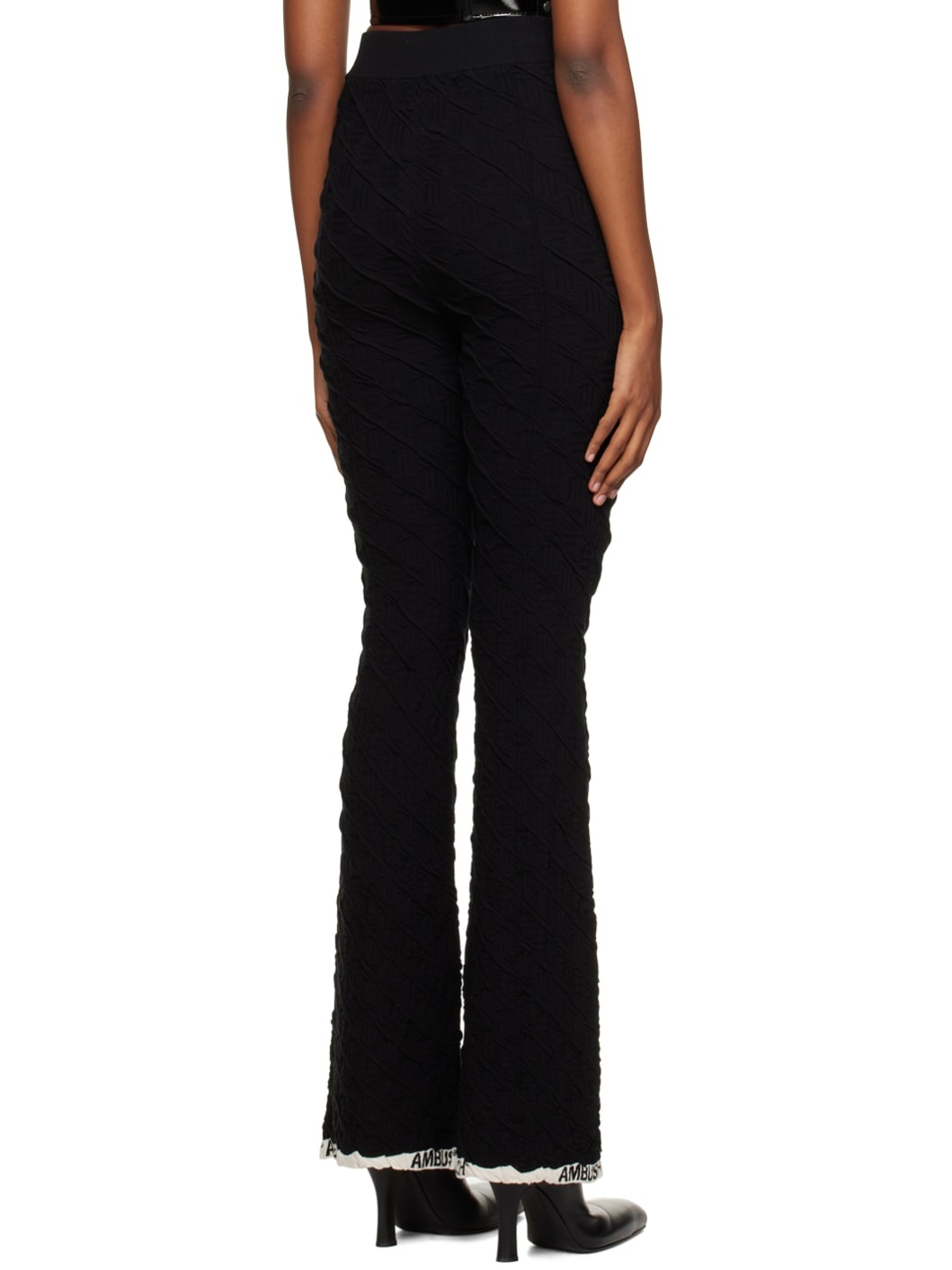 Black Monogram Lounge Pants - 3