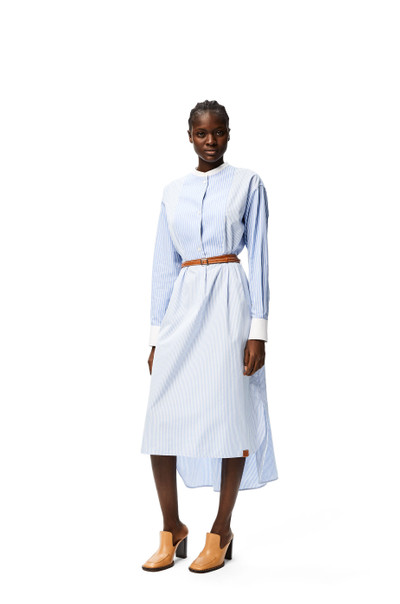 Loewe Midi shirtdress in striped cotton outlook