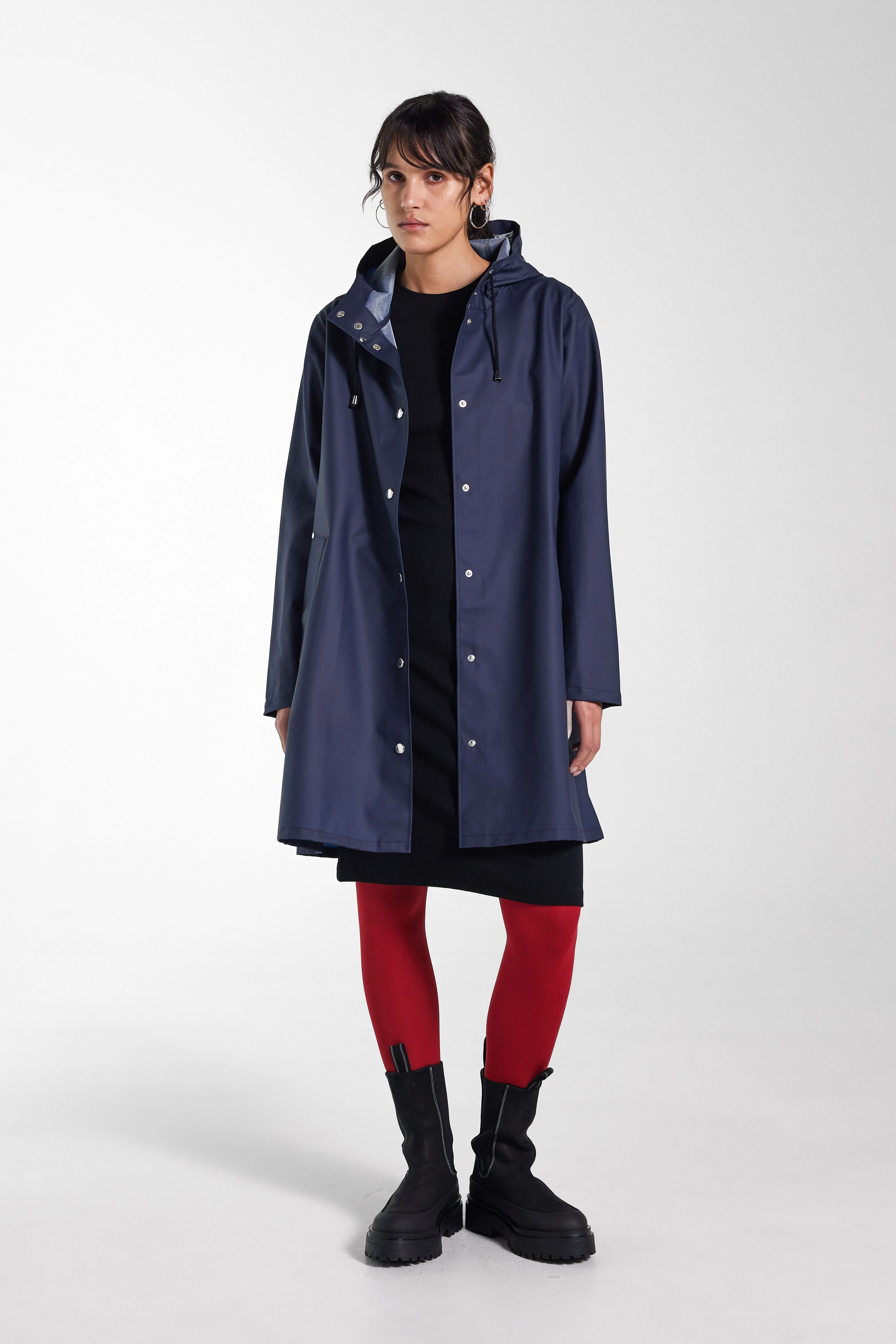 Mosebacke Lightweight Raincoat Navy - 1