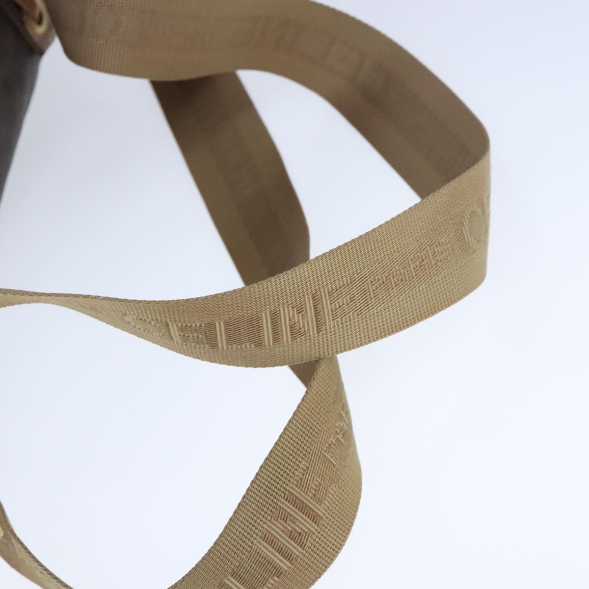 CELINE Macadam Canvas Backpack Pvc Leather Brown Gold - 9