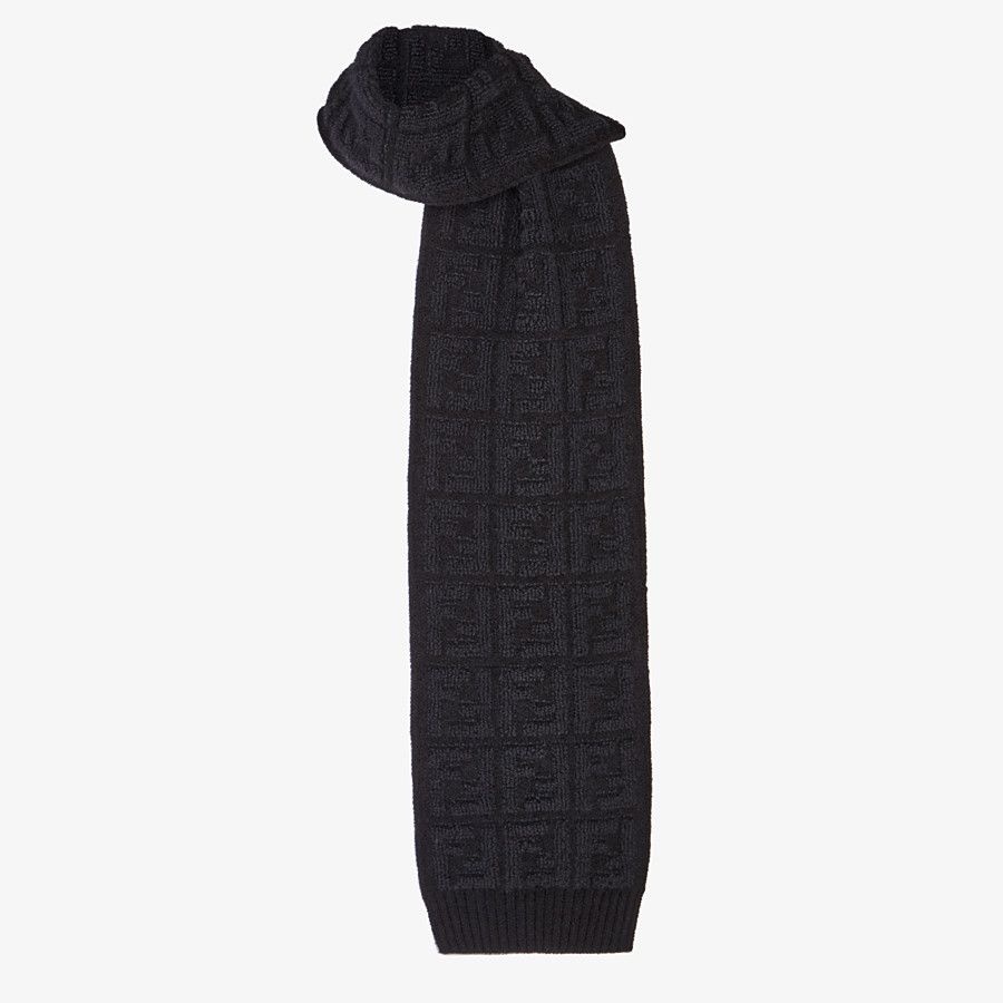 Black knit scarf - 2