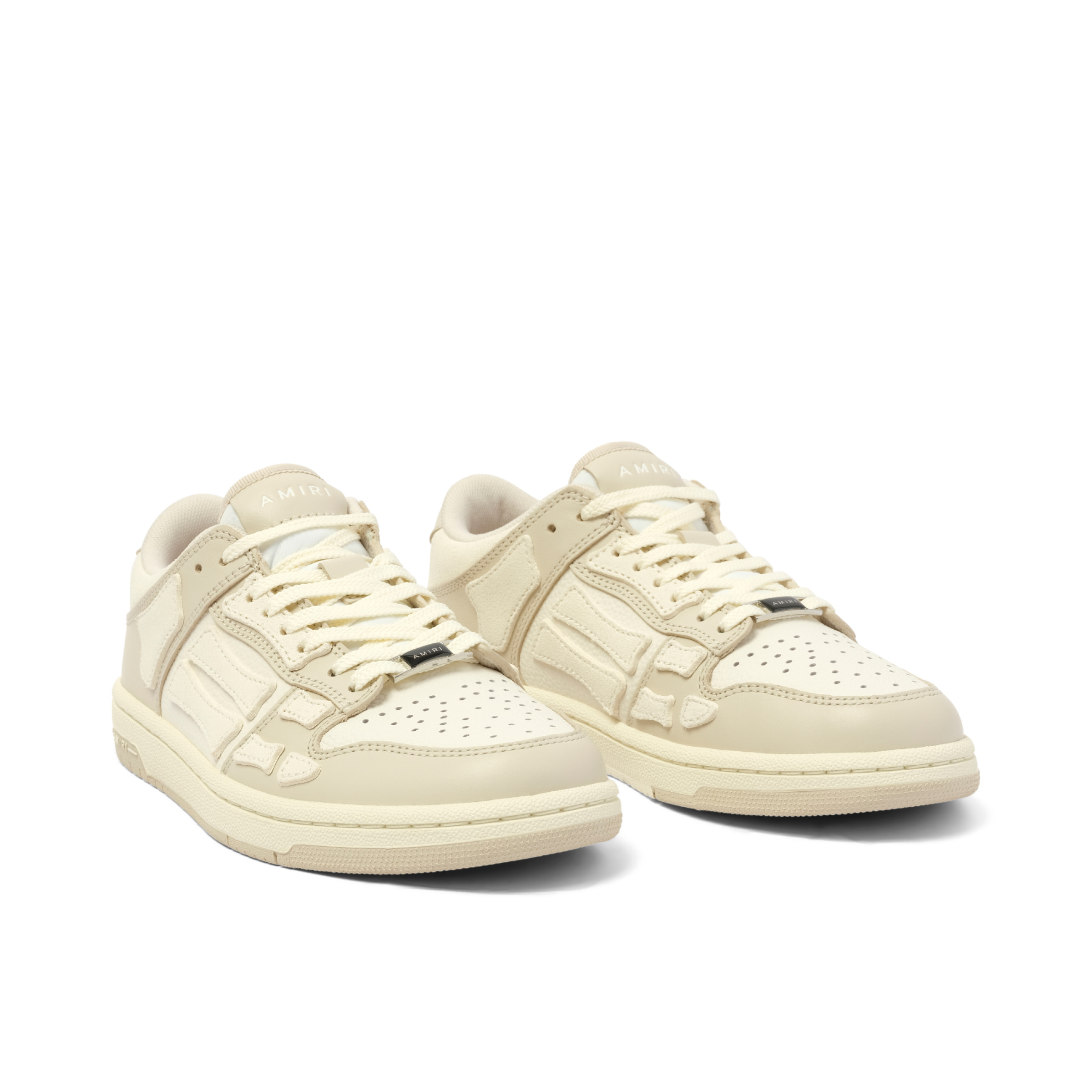 Skeleton Top Low Sneaker in Alabaster - 2