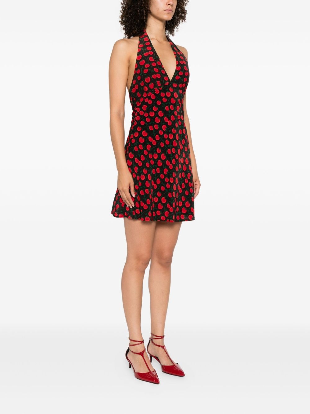 Lucca tomato-print mini dress - 3