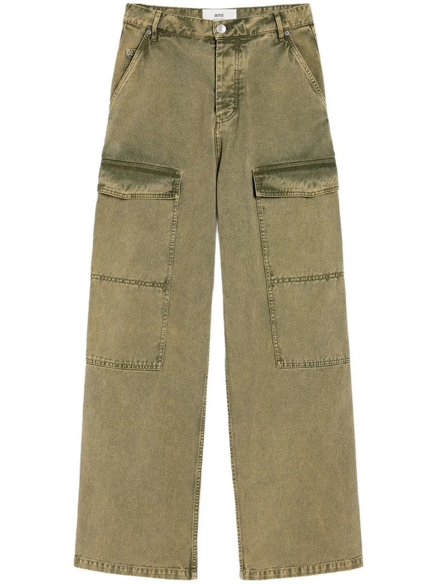 AMI Paris Loose/Large Cargo Wide Fit Jeans Clothing - 1