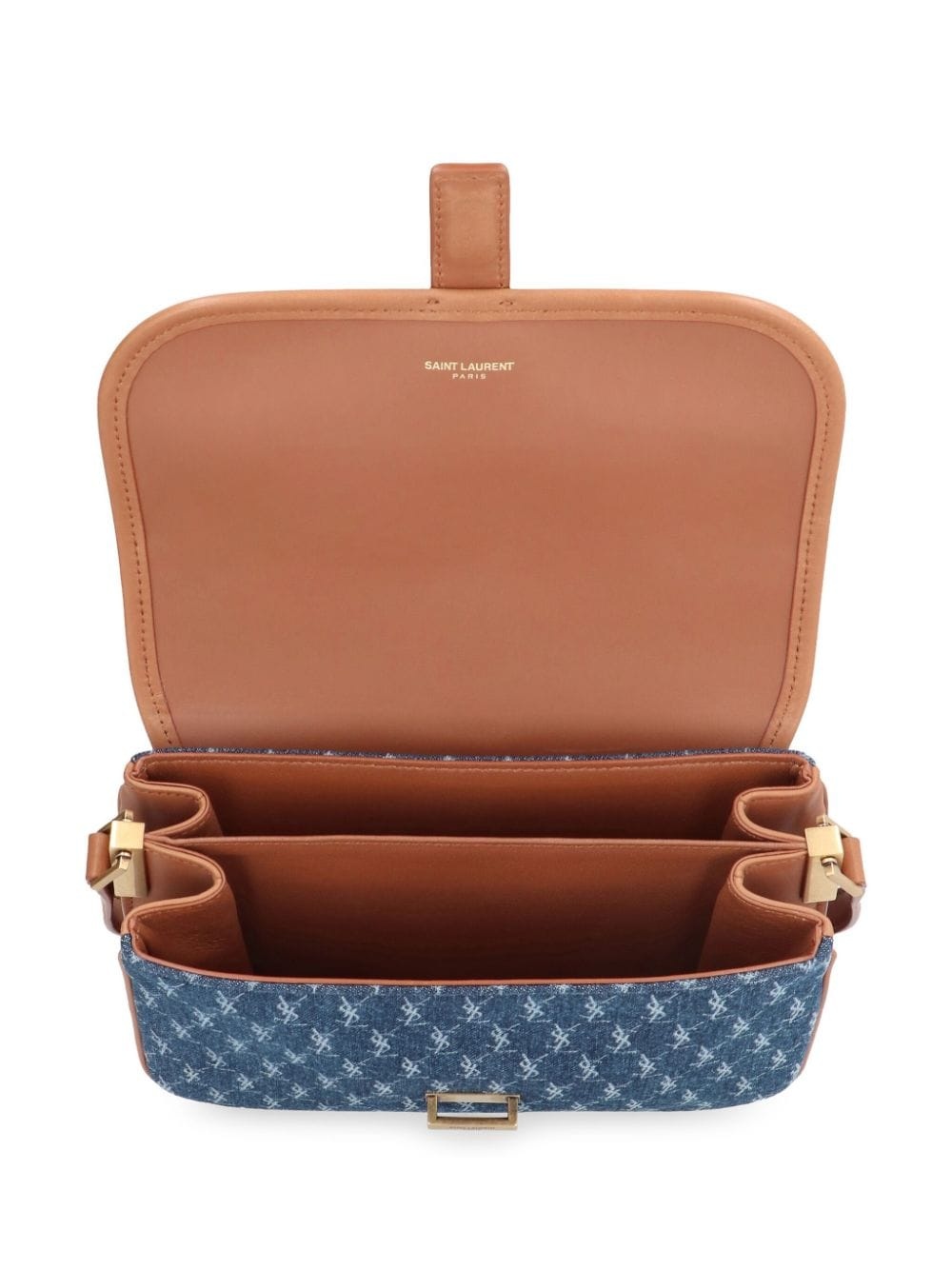 monogram denim crossbody bag - 3