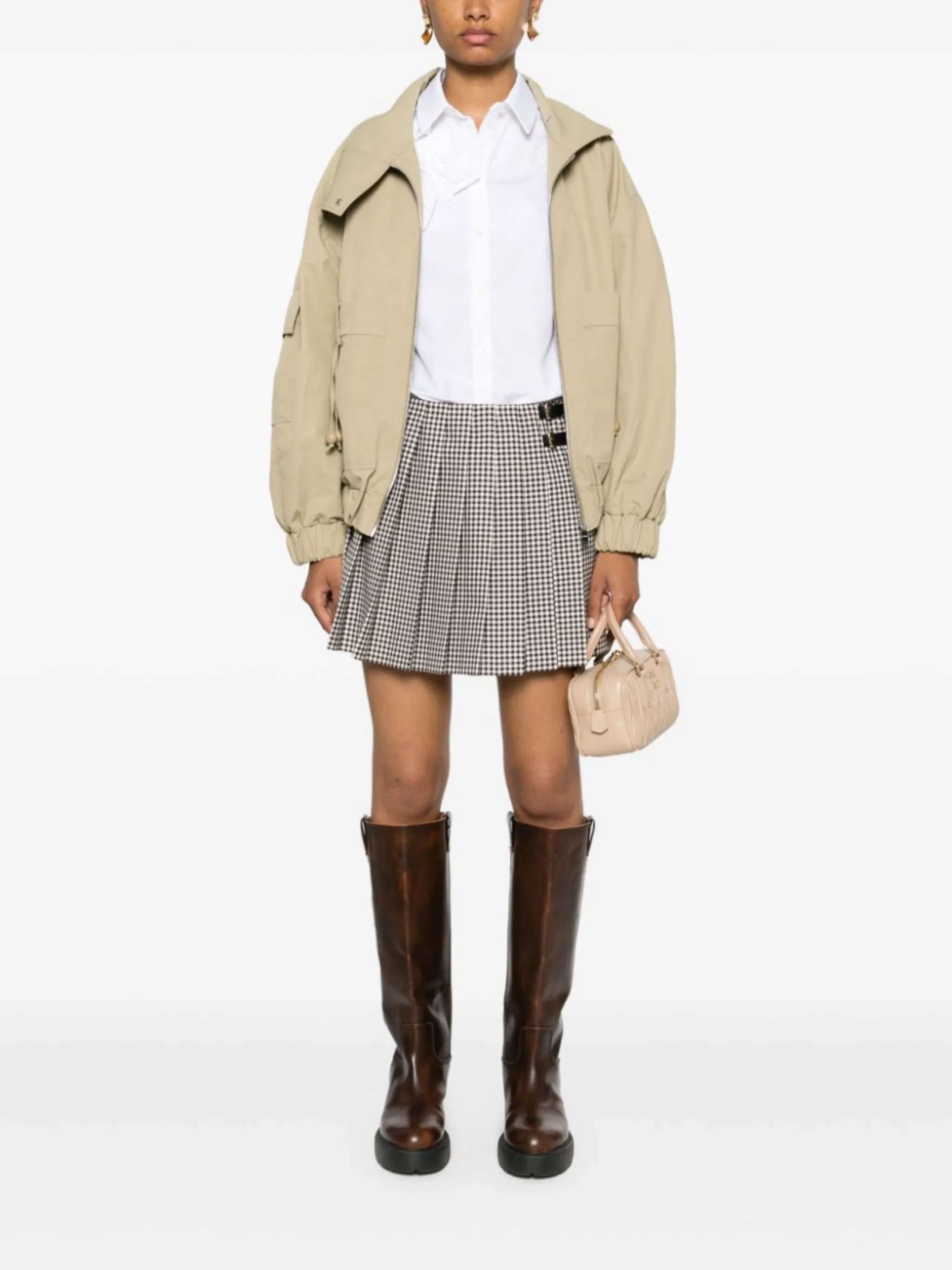 Checked Pleated Miniskirt - 2