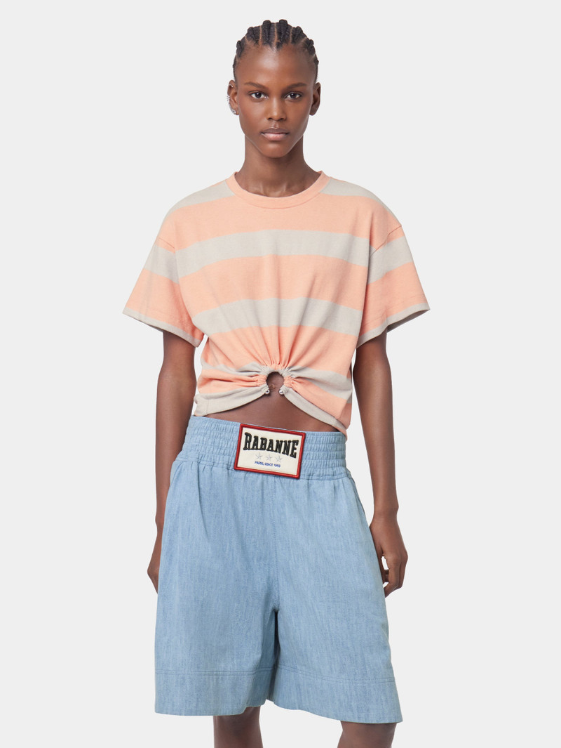 LIGHT BLUE BERMUDA SHORTS IN DENIM 3