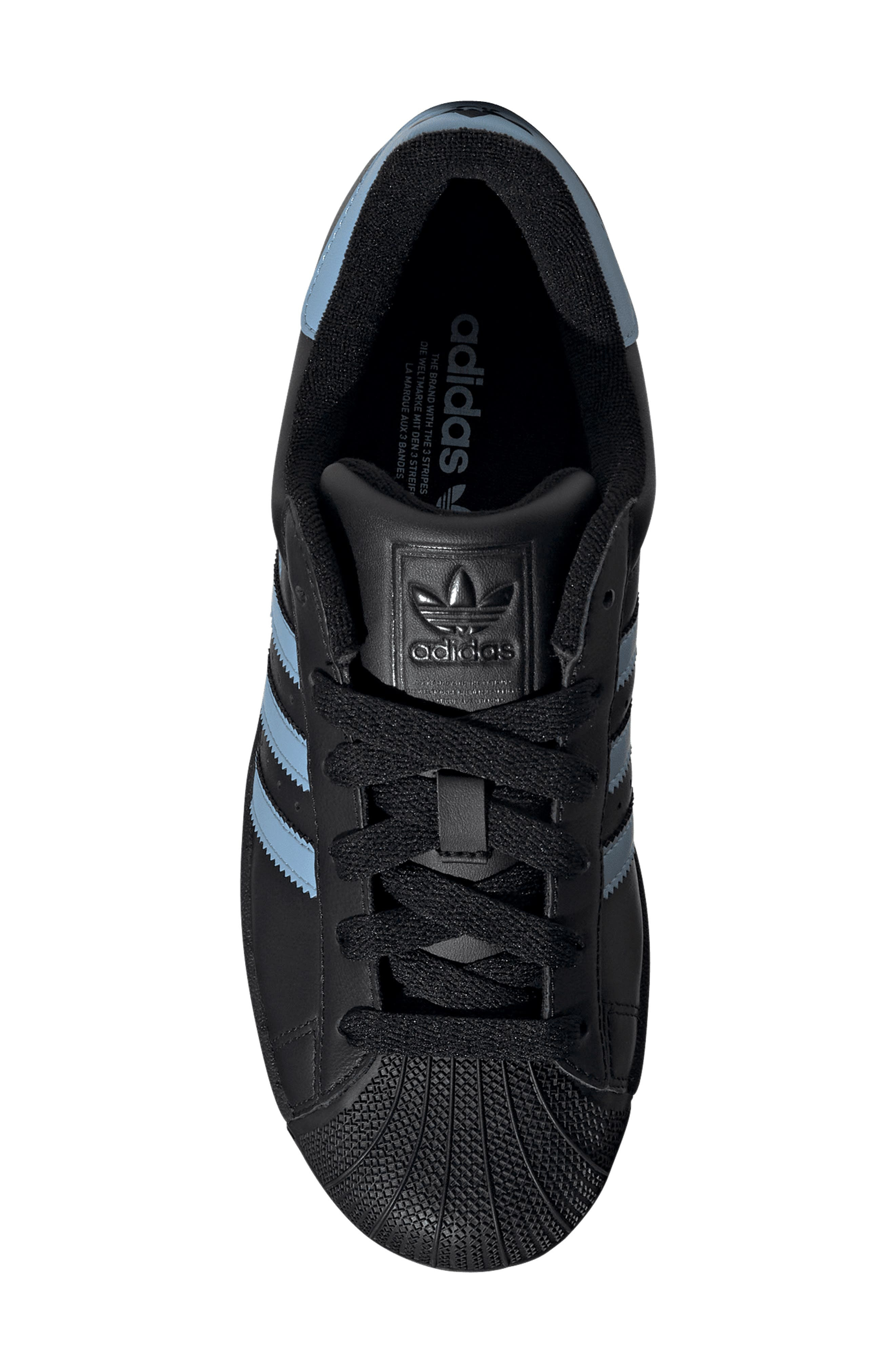 adidas Superstar II Sneaker in Black/Ash Blue/Black at Nordstrom - 4