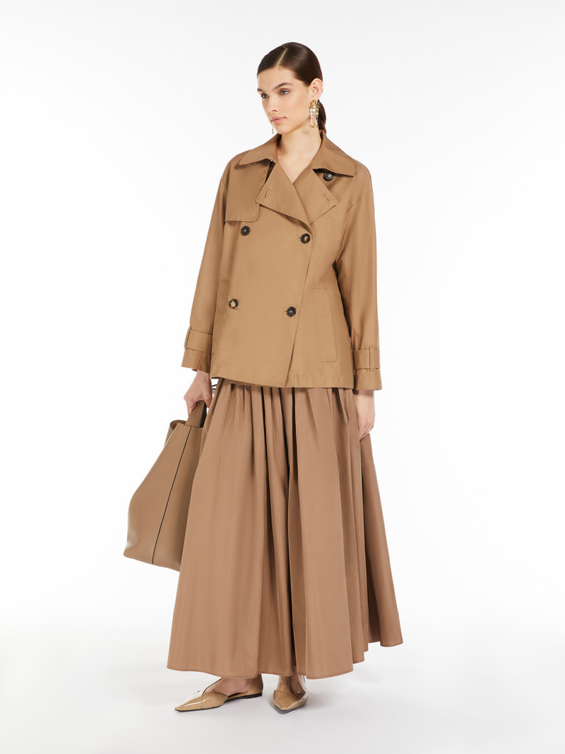 Max Mara ZENO Short trench coat in water-repellent twill outlook