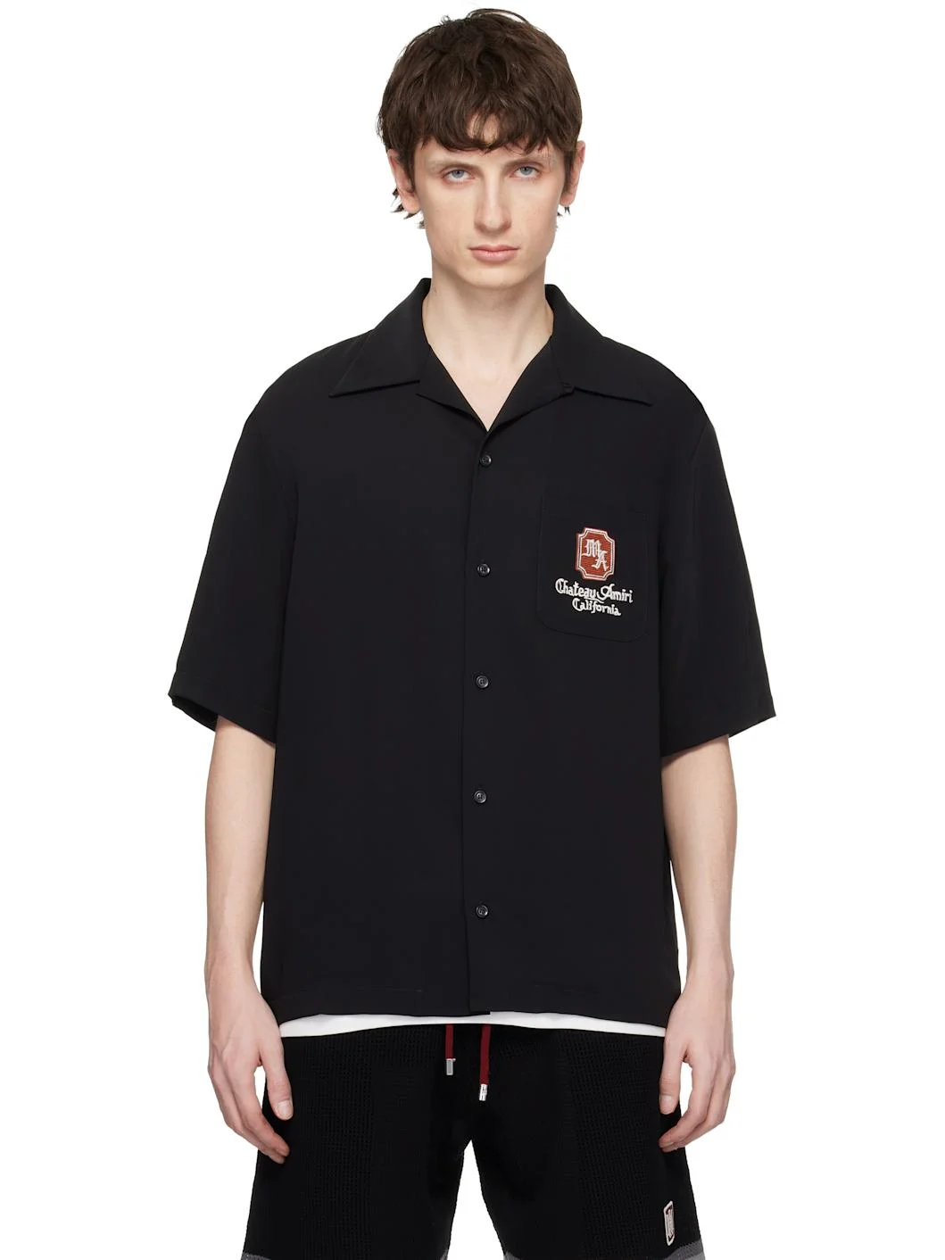 Black 'MA Chateau' Camp Shirt - 1
