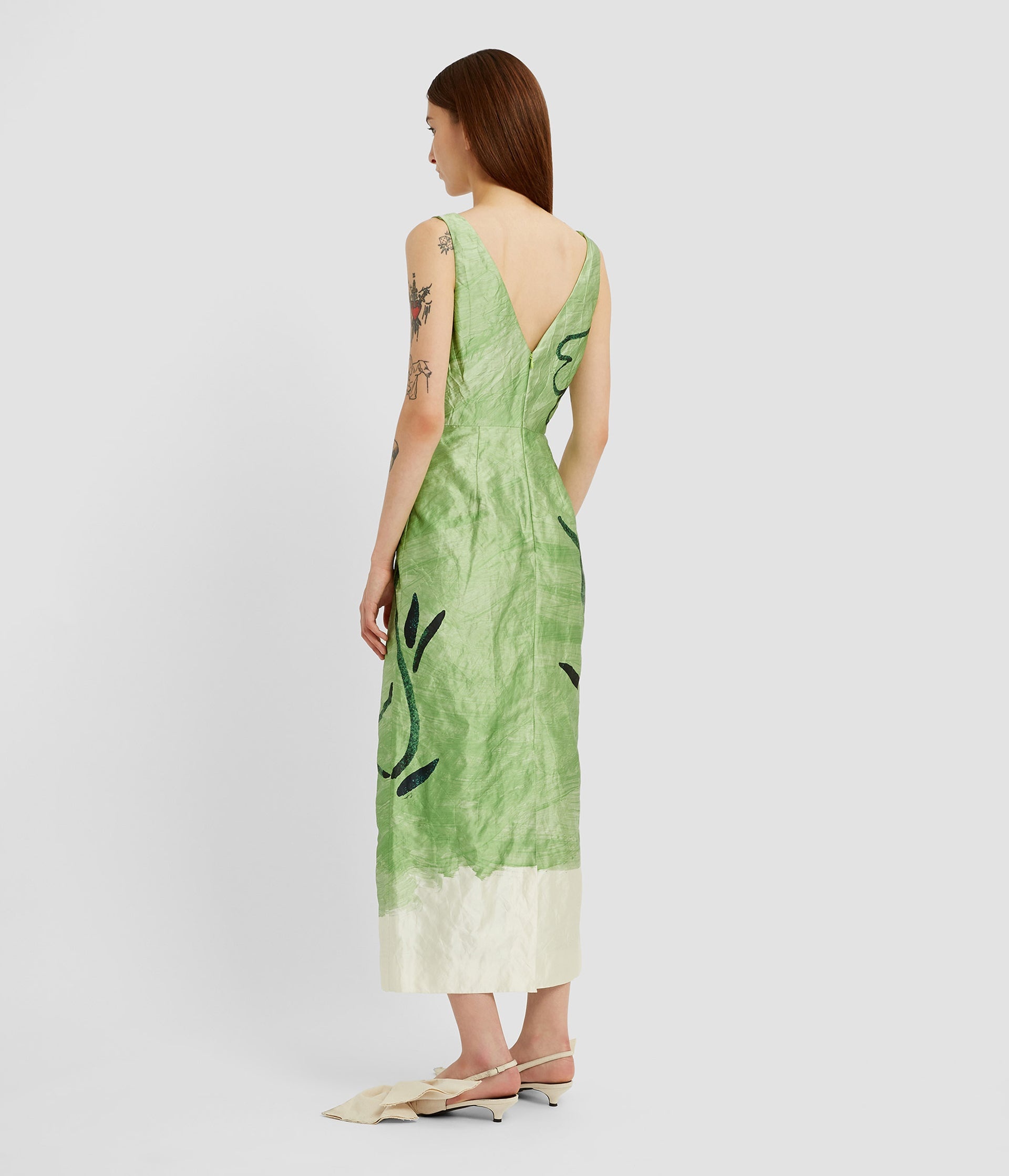 SLEEVELESS MIDI COCKTAIL DRESS - 3