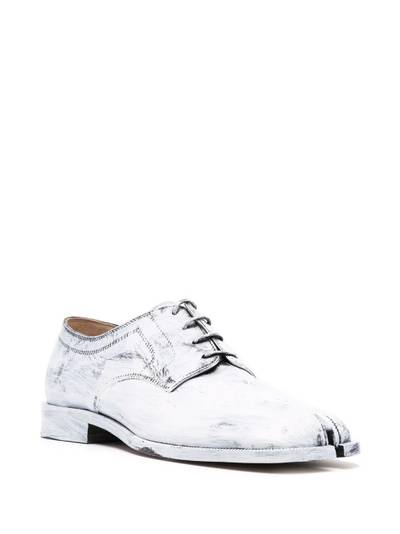 Maison Margiela Tabi painted lace-up shoes outlook