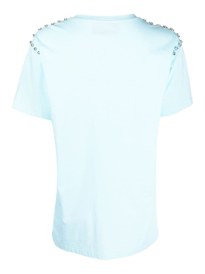 PHILIPP PLEIN crystal-embellished short-sleeved T-shirt outlook