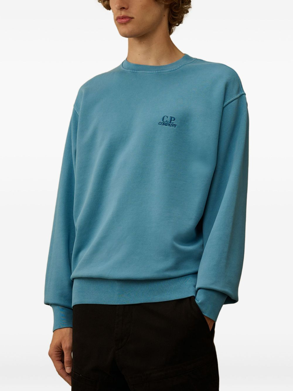 embroidered crew-neck sweatshirt - 3
