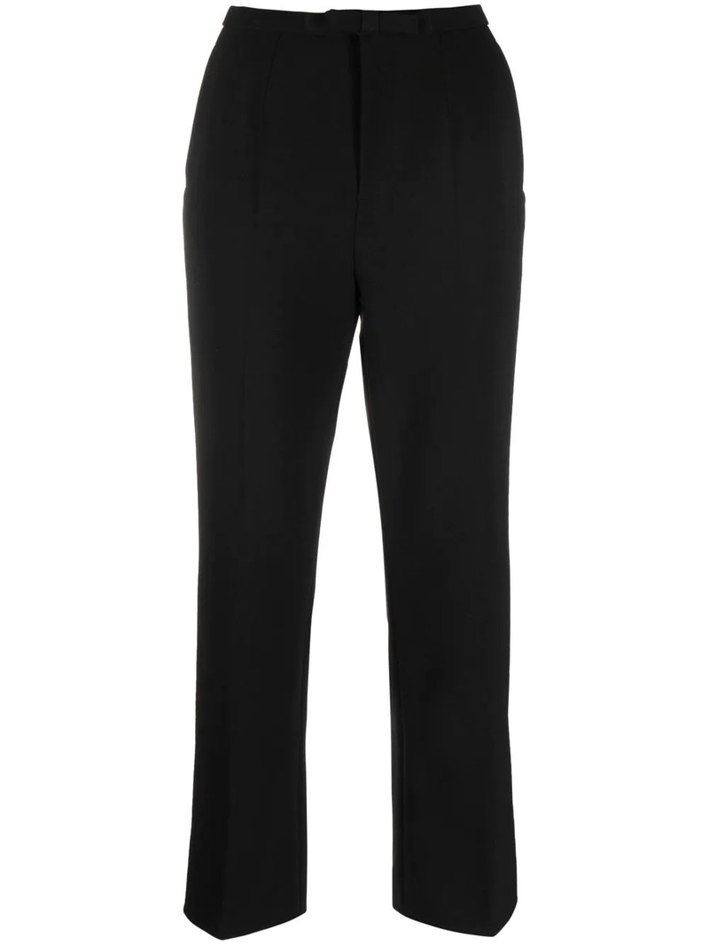 cropped straight-leg trousers 1