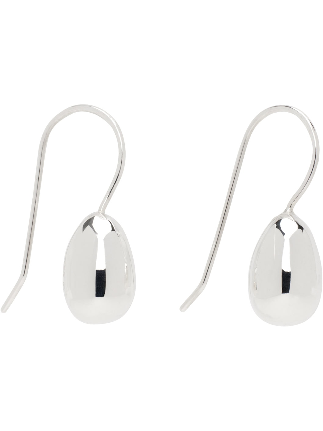 Silver Petite Egg Drop Earrings - 2