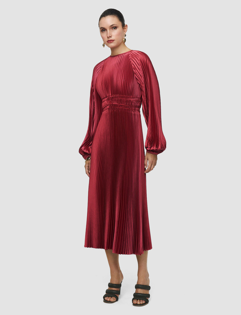 JOSEPH Ortiz Pleated Woven Dress outlook