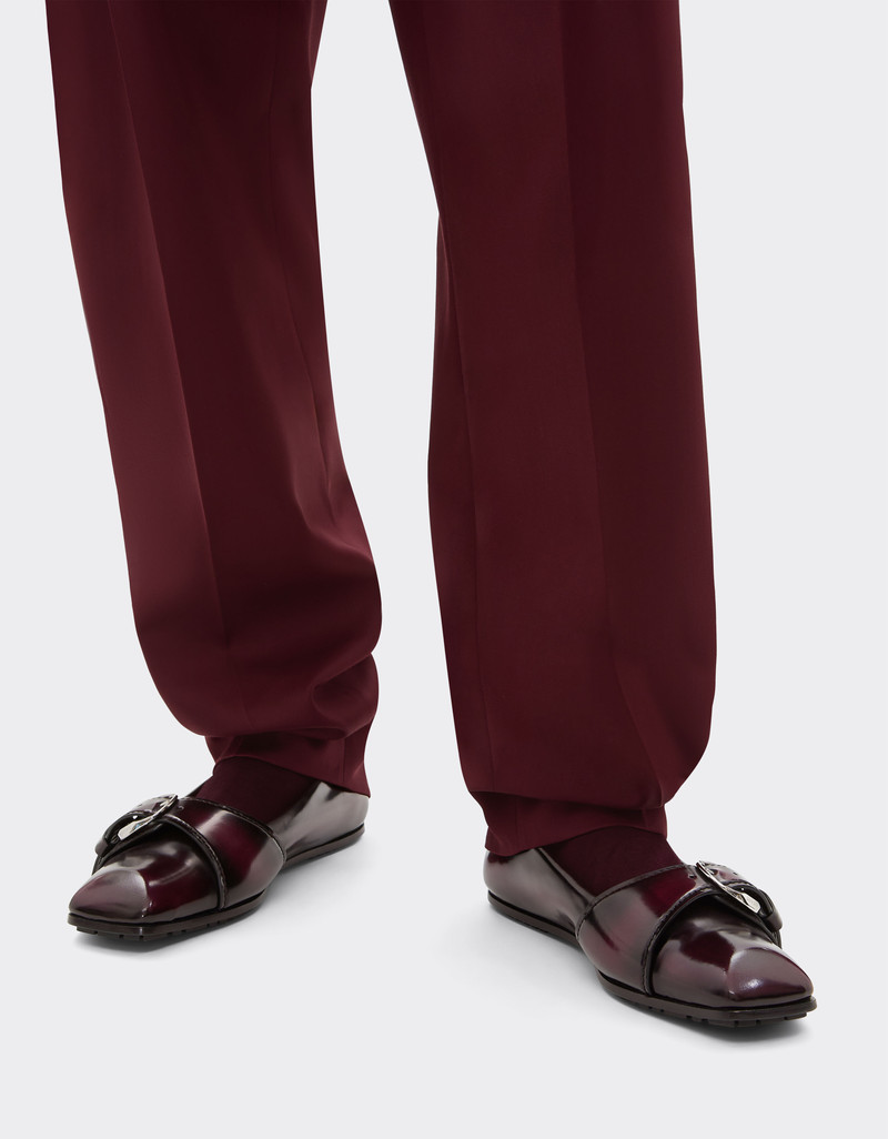 Ferrari Leather ballet flats with buckle outlook