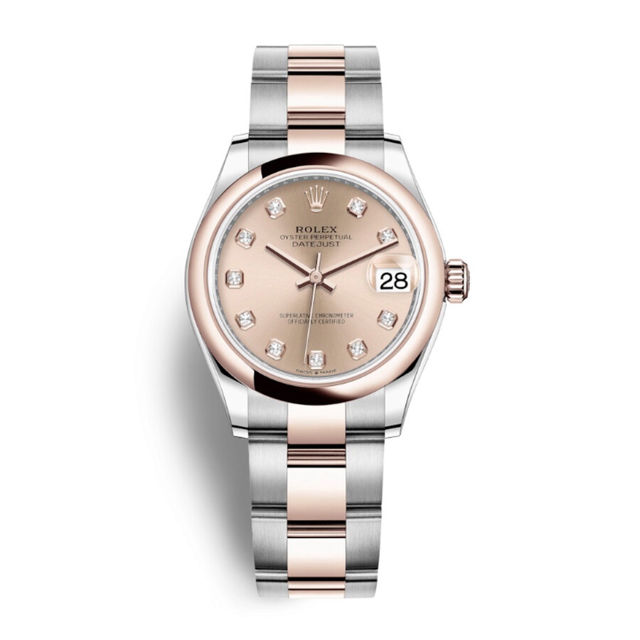 Rolex Datejust 31 Rose Dial Automatic Ladies Steel and 18kt Everose Gold Oyster Watch 278241PDO - 1