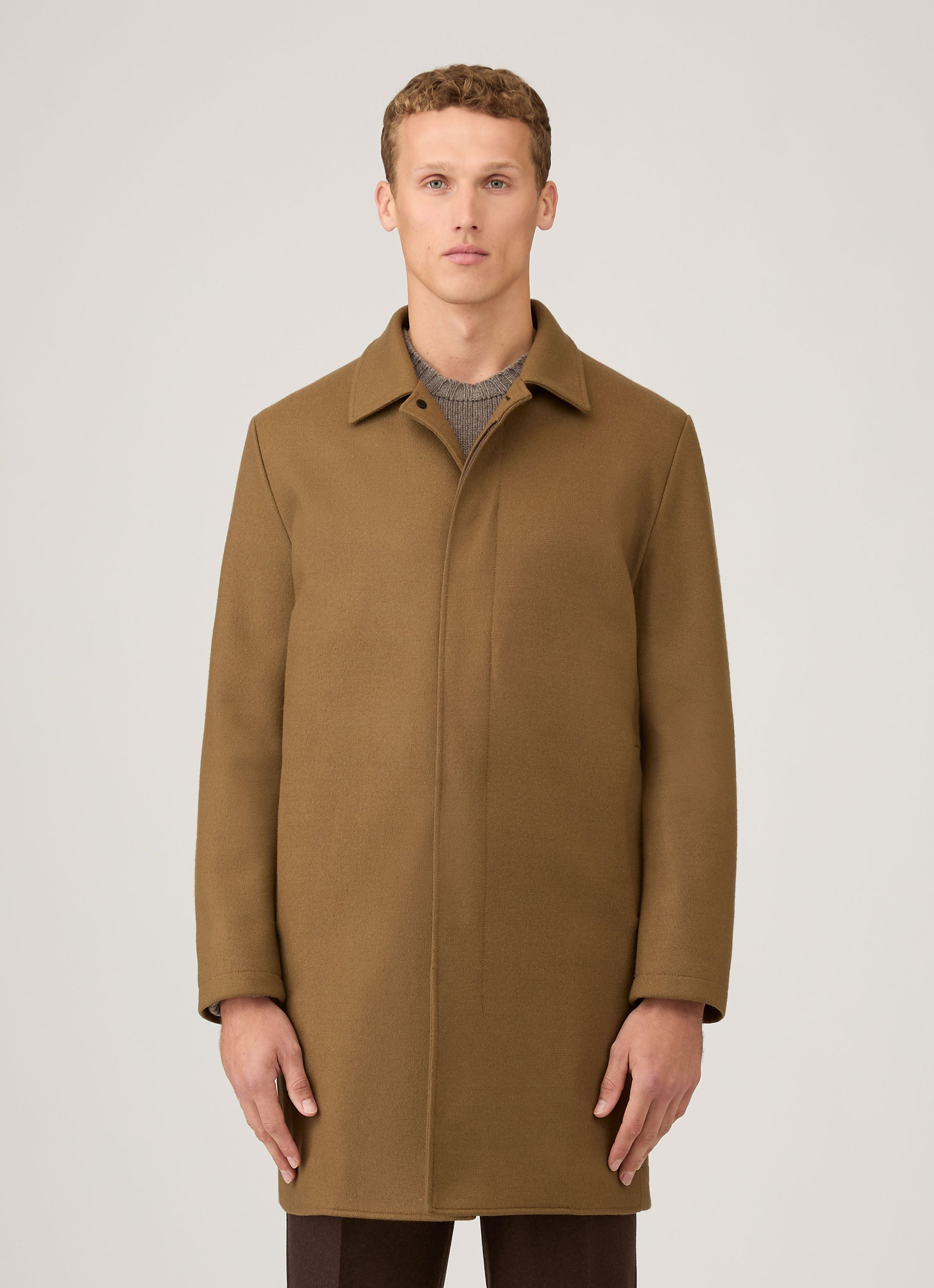 Boiled Wool Coat - 2