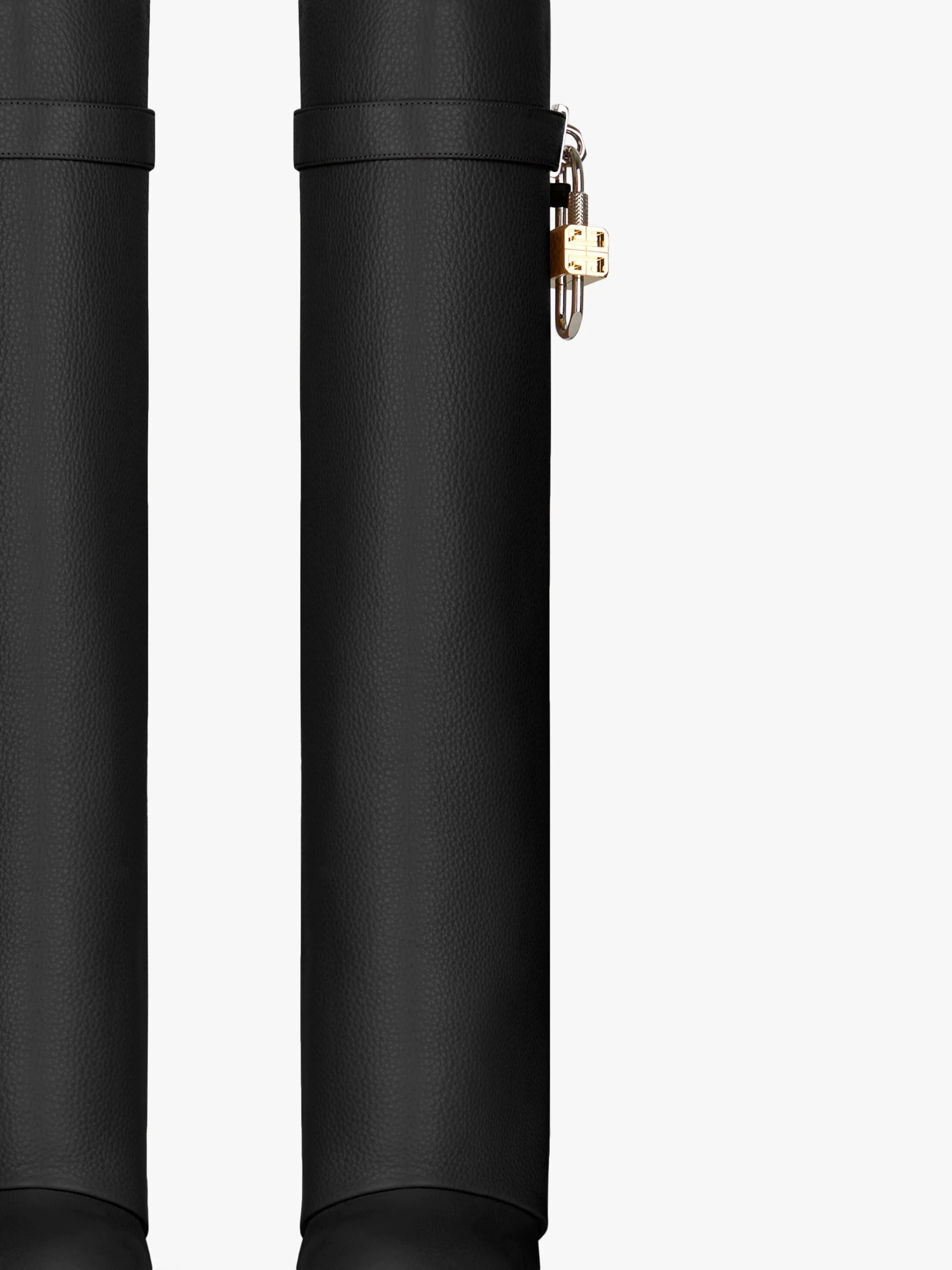 SHARK LOCK PANT BOOTS IN GRAINED LEATHER - 5