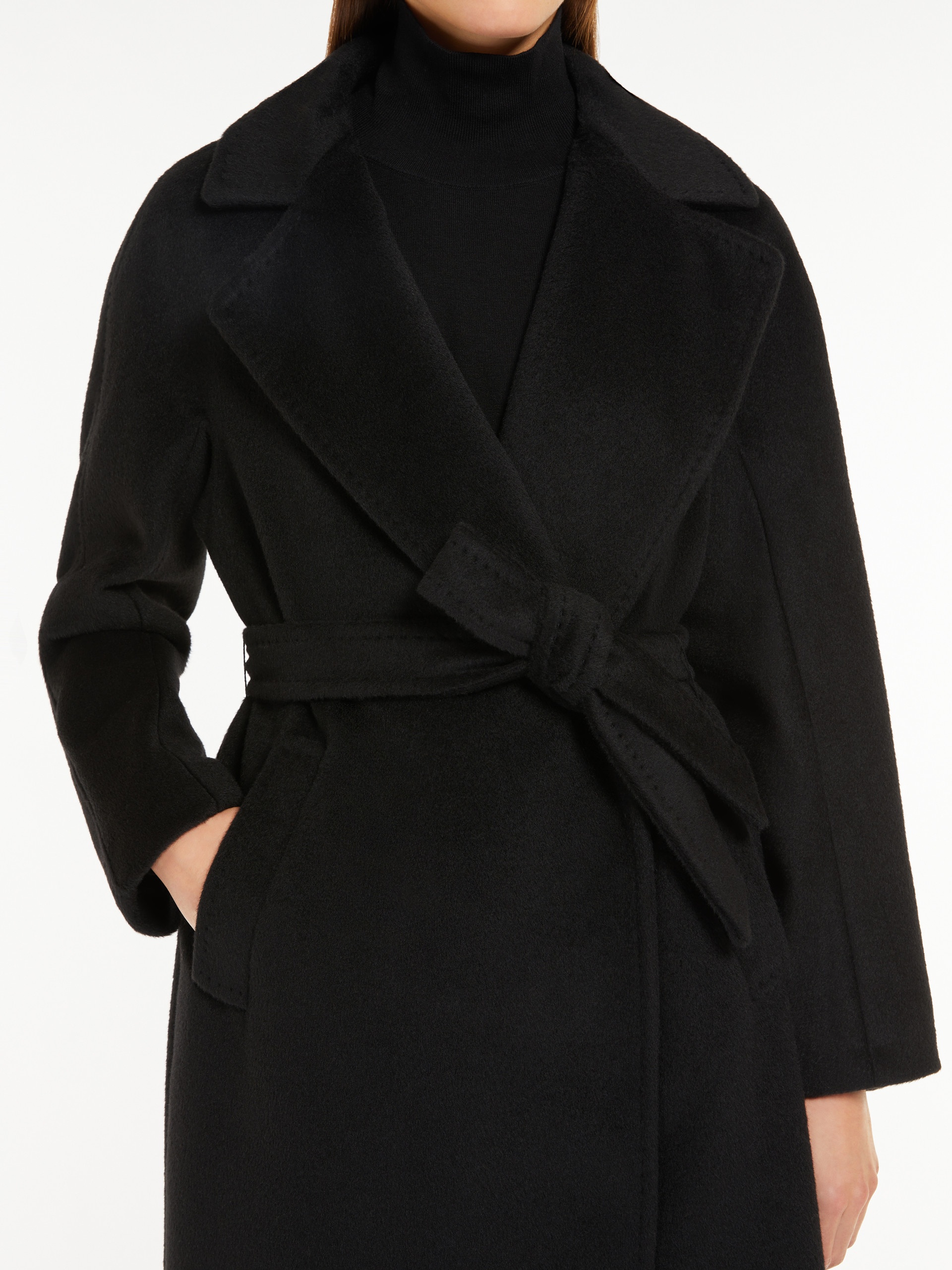 TEMPERA Wool and alpaca robe coat - 5