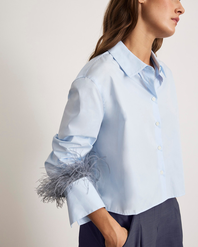 TANYA TAYLOR LARGAUX FEATHER TOP outlook