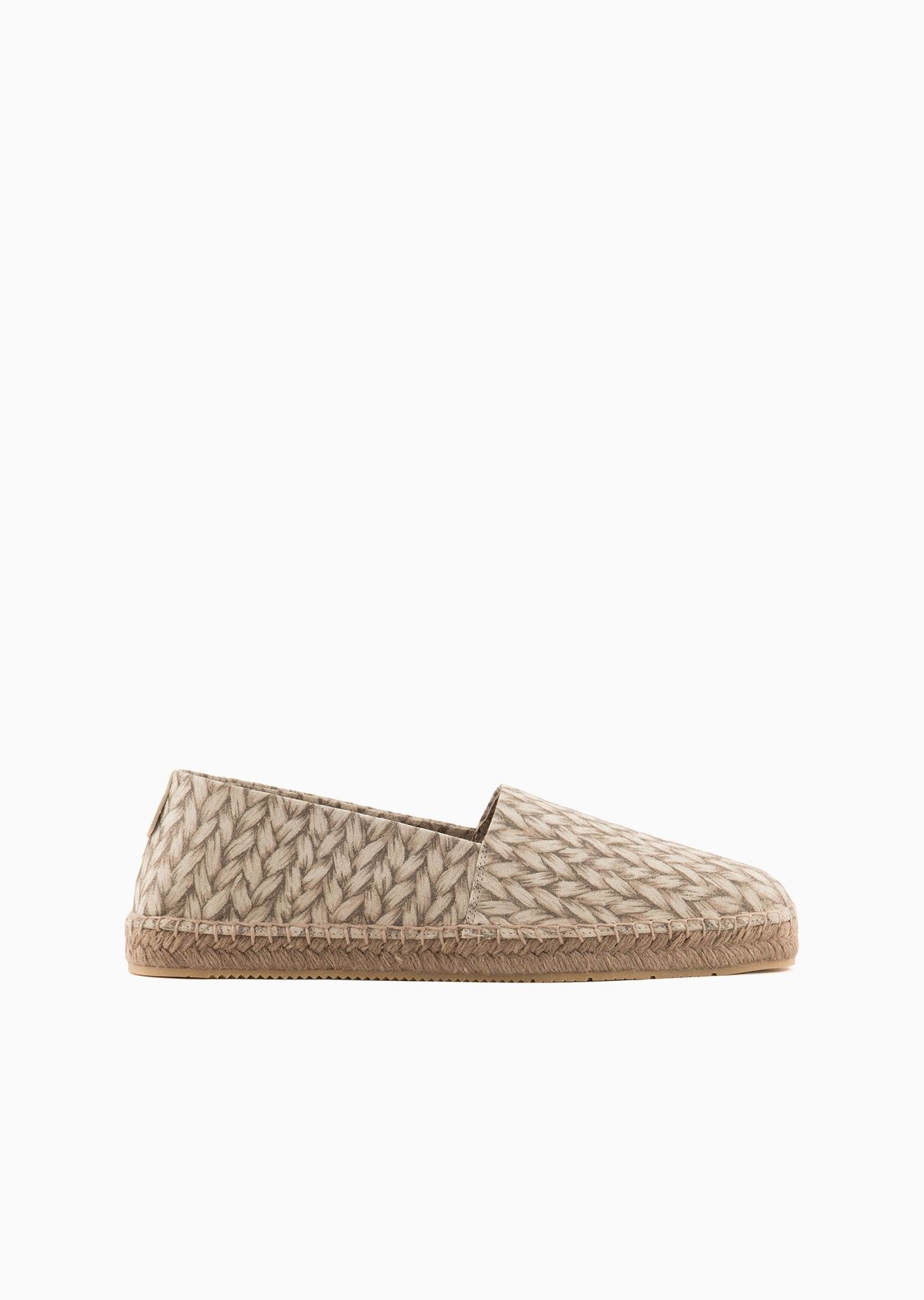 Woven-print suede espadrilles - 1