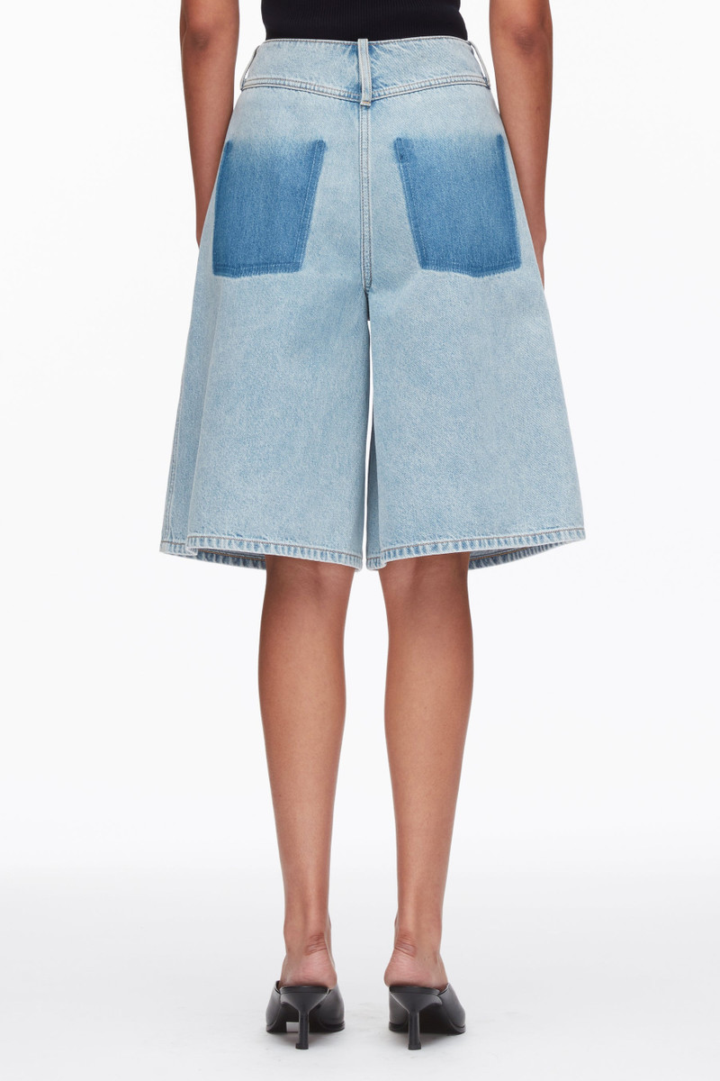 Ghost Patch Lightweight Denim Bermuda Shorts 5