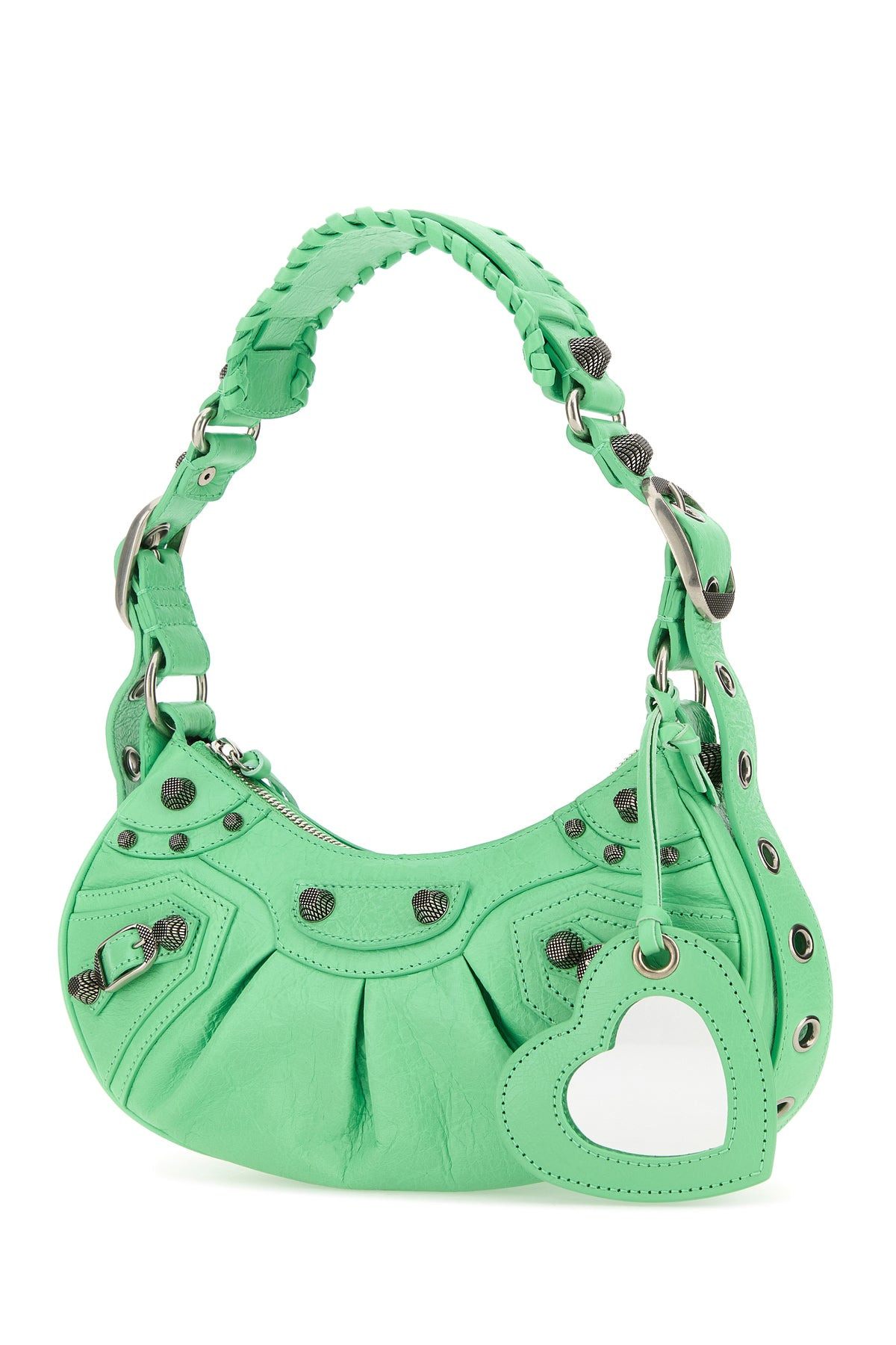 Mint green nappa leather Le Cagole XS shoulder bag - 2