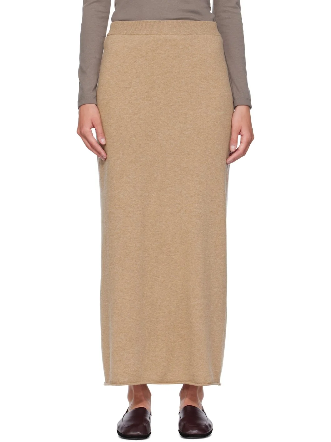 Beige Charlotta Midi Skirt - 1